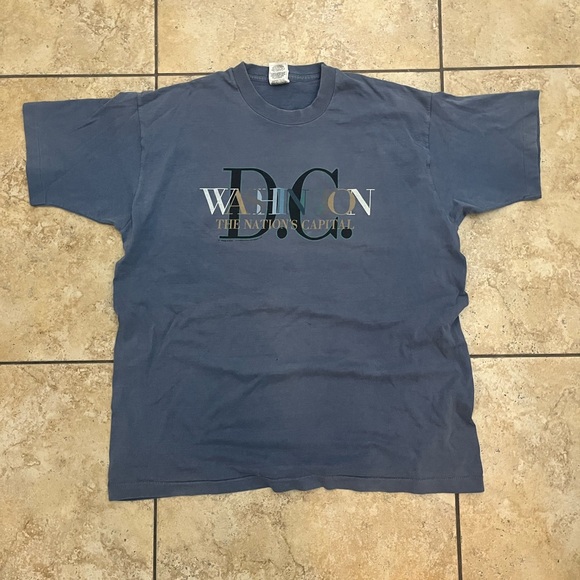 Vintage 1995 Single Stitch Washington D.C. Tee Shirt - Picture 1 of 7